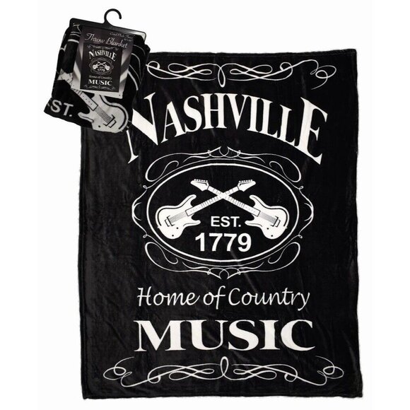 Unbranded Other - New Nashville Tennessee Plush Fleece Throw Gift Blanket Country Music Home City